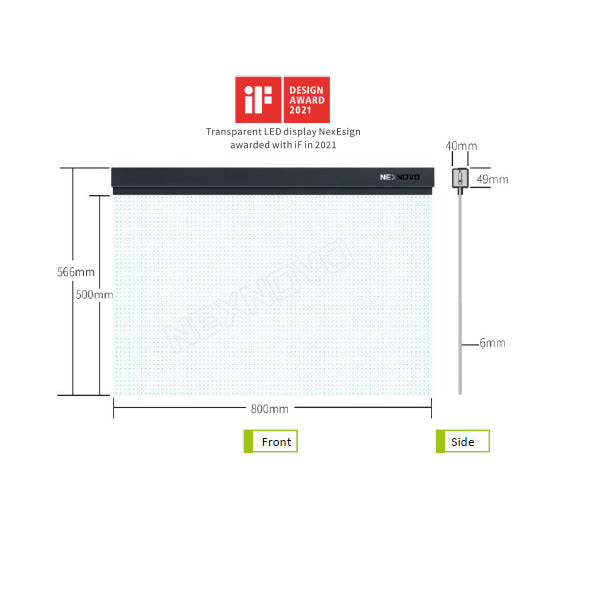 NT NexEsign transparent glass led display