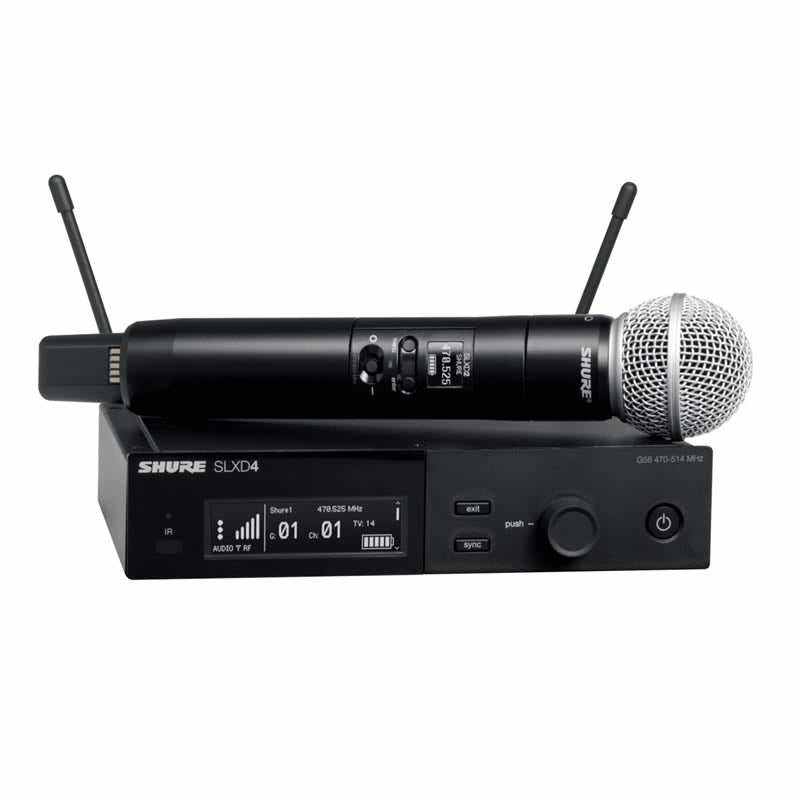 SHURE SLXD24/SM58-G58 Sistema inalambrico digital con microfono para voz, capsula SM58